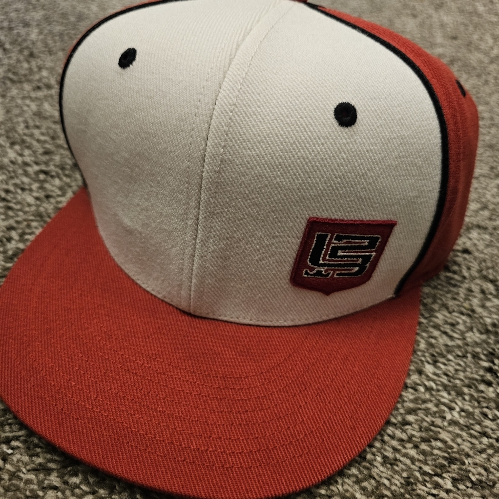 Red and White LJ23 hat